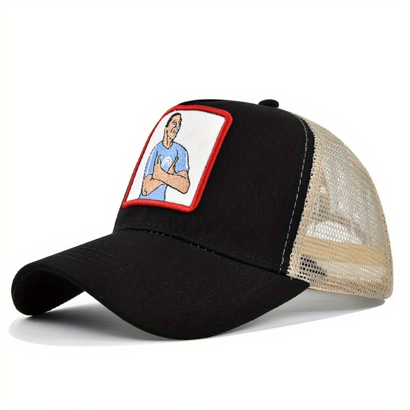 Embroidery Baseball Cap Patch Peaked Cap Mesh Hat