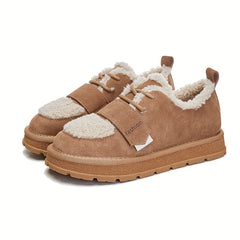 Women's Winter Snow Sneakers Thick Sole Heightening Non-slip Boots