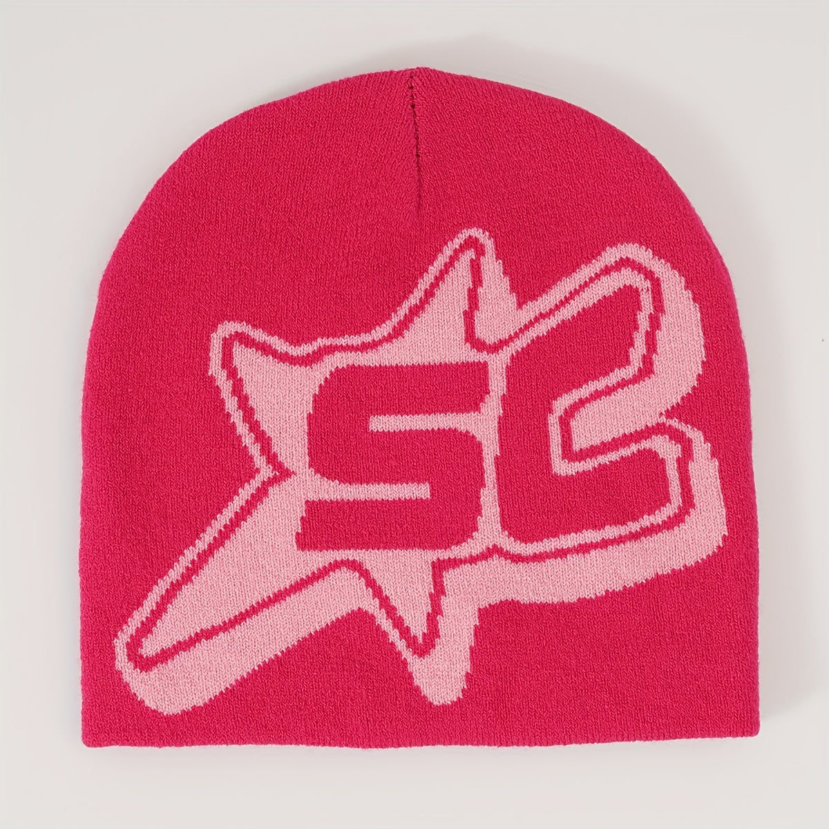Y2K Candy Couple Beanie Letter Jacquard Skull Cap Hip Hop Ski Hat
