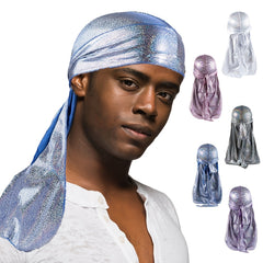 Plated Durag Pirate Hat Men Street Dress Bandana