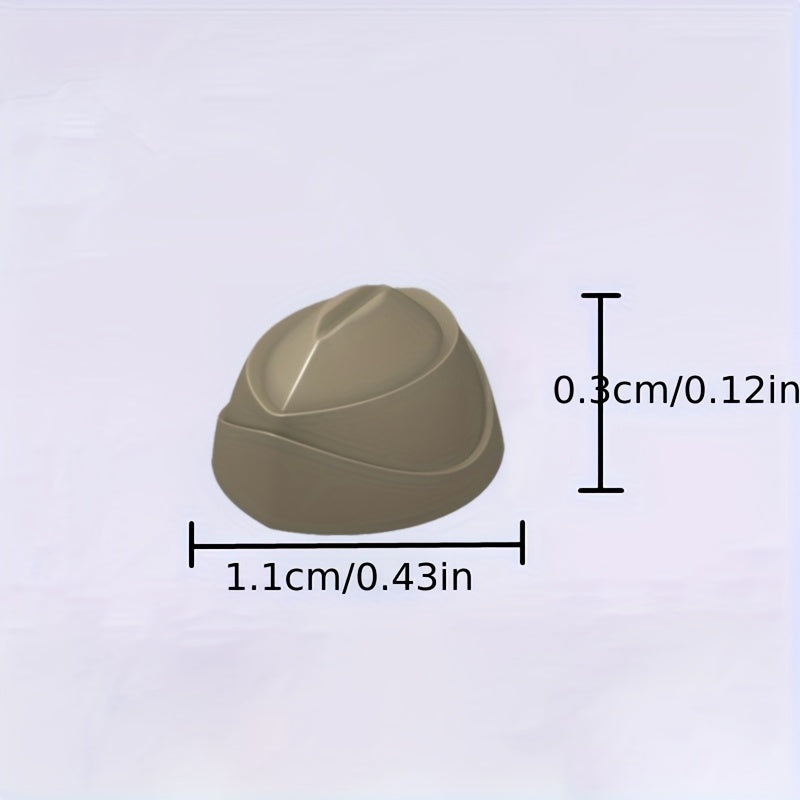 12pcs Mini Character Shaped Military Caps Building Blocks Set