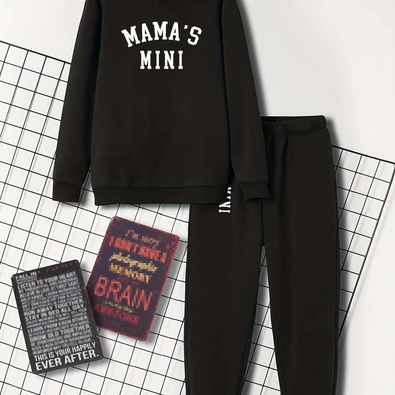 Toddler Girl's 2pcs Hoodie & Sweatpants Set Letter Print Kid's Outfit