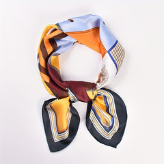 Horse Print Square Scarf Classic Bandana Neckerchief