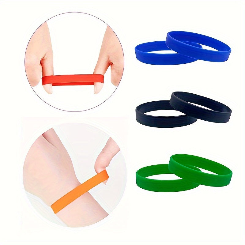 2pcs Silicone Bracelet for Fitness and Sports