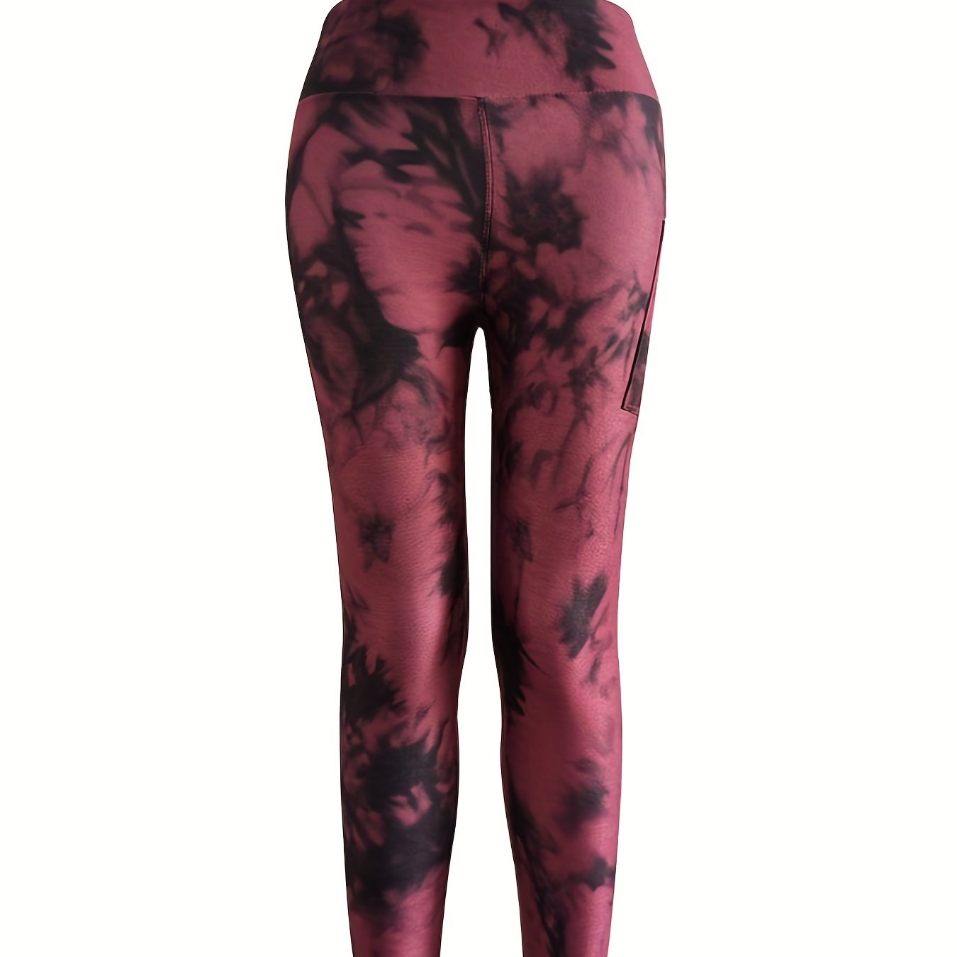 Tie Dye Printed Yoga Leggings Tummy Control Workout Tight Pants
