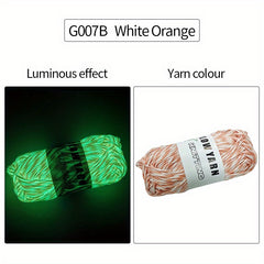 1 Skein Mixed Glow In The Dark Yarn for DIY Knitting and Crocheting
