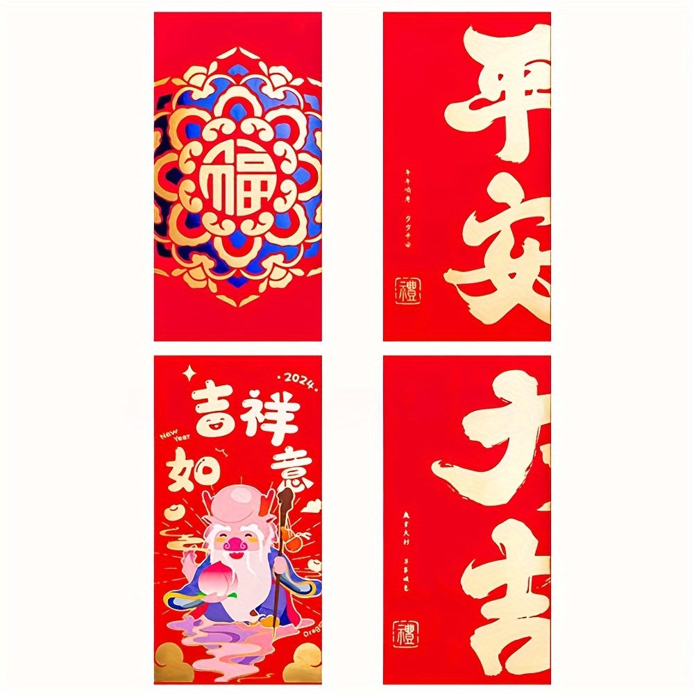 40 pcs Year of the Dragon Red Envelope - Birthday Celebration & Gift Money