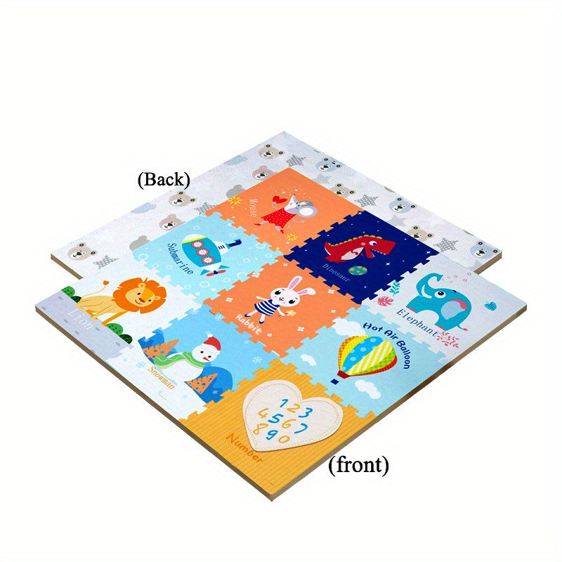 Interlocking Foam Baby Play Mat Floor Tiles for Crawling, Soft Kid Rug
