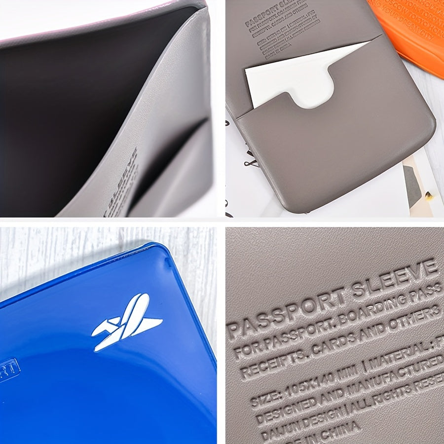 Passport Holder Soft Surface PVC Card Case Waterproof