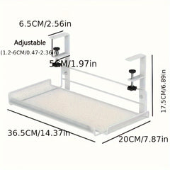 Adjustable Office Iron Art Desk Storage Rack