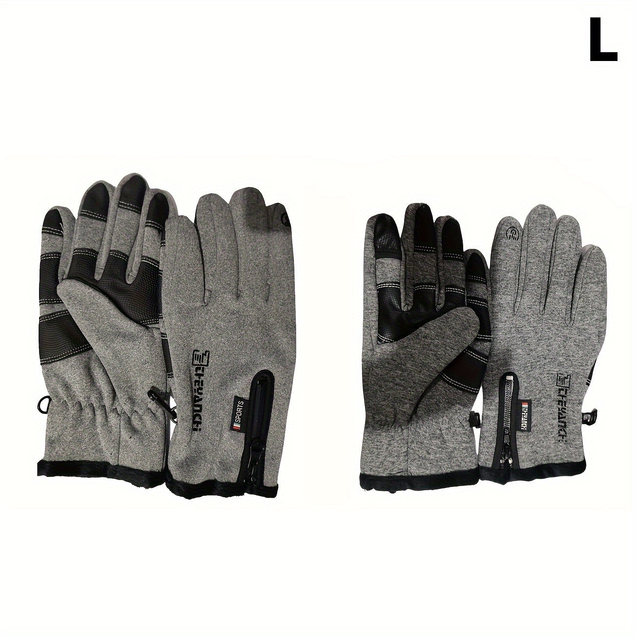 Men's Windproof Waterproof Touchscreen Gloves for Sports