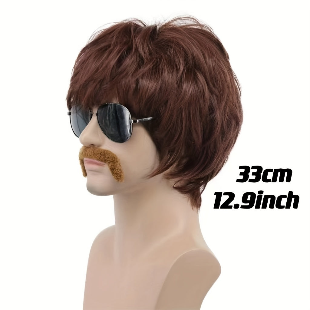 Men's Wig & Beard & Sunglasses Costume Accessories