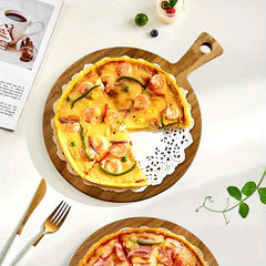 Bamboo Cutting Board for Pizza Cheese Charcuterie Durable Kitchen Supplies