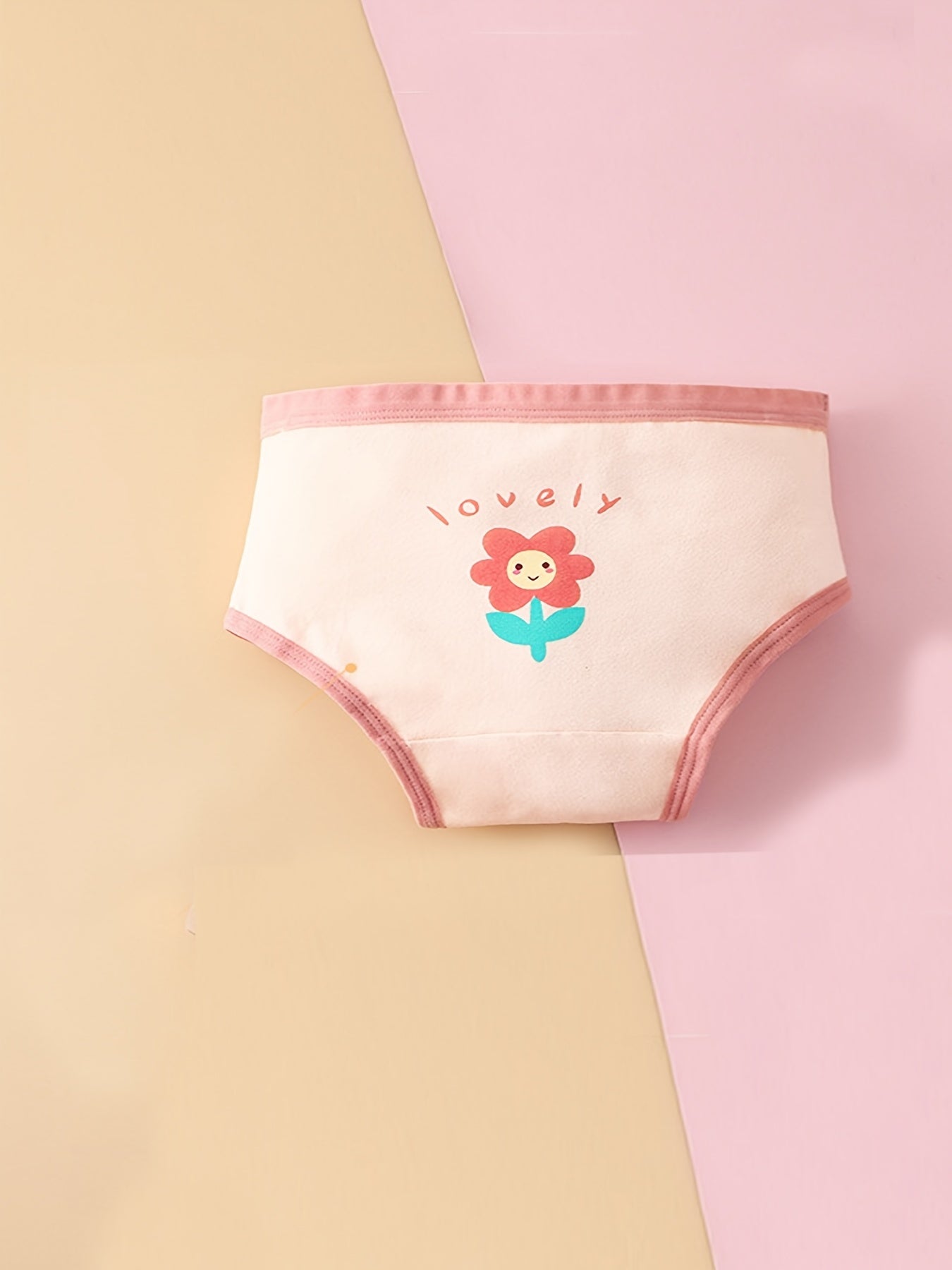 Toddler Girl's Floral Print Cotton Boxer Briefs