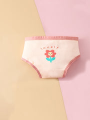 Toddler Girl's Floral Print Cotton Boxer Briefs