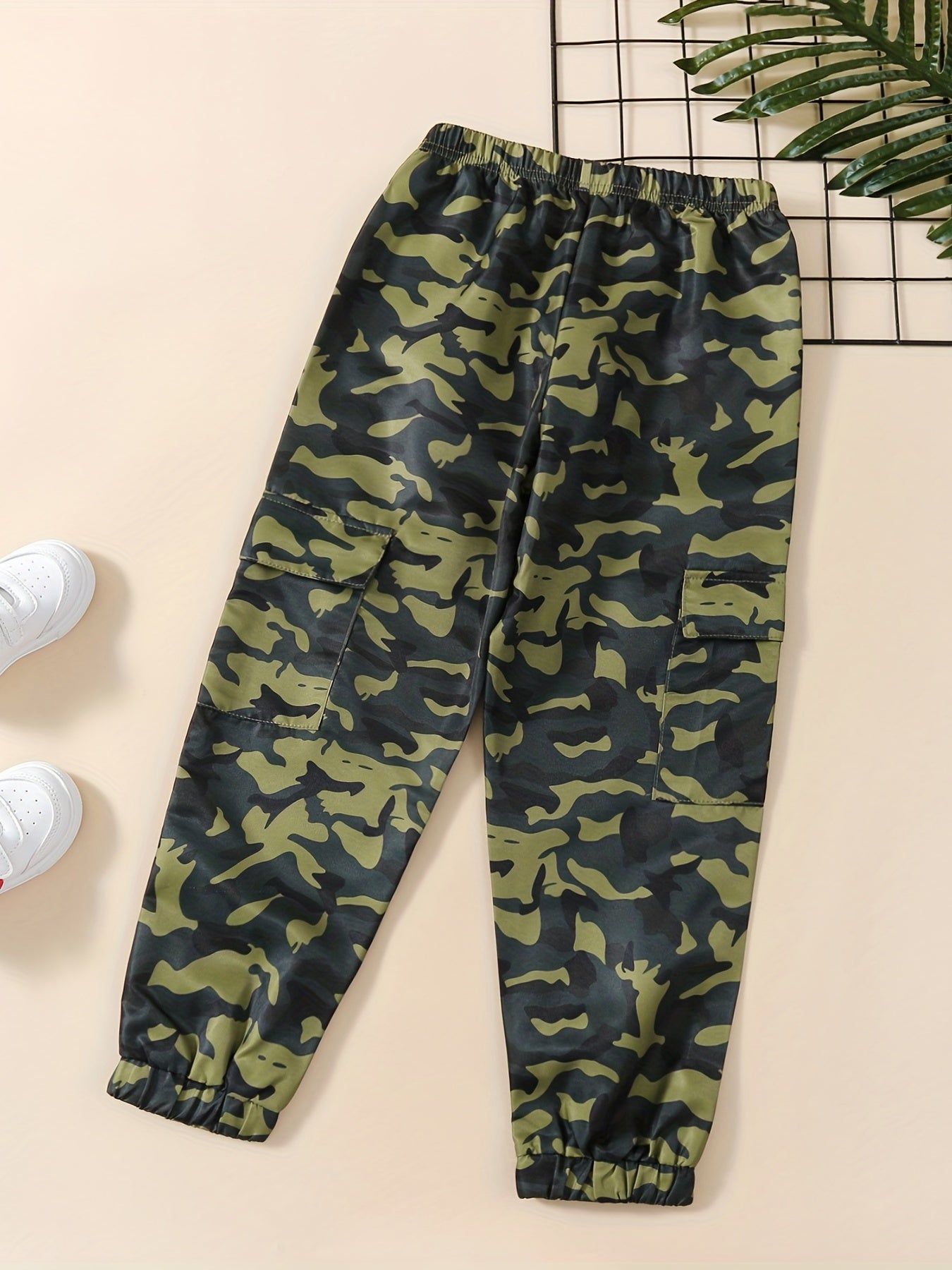 Boys Camo Jogger Pants for Spring Autumn Kids Clothes