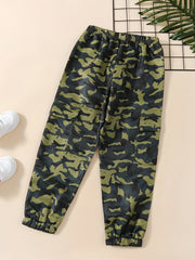Boys Camo Jogger Pants for Spring Autumn Kids Clothes