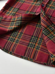 Boys' Colorblock Plaid Button Shirt
