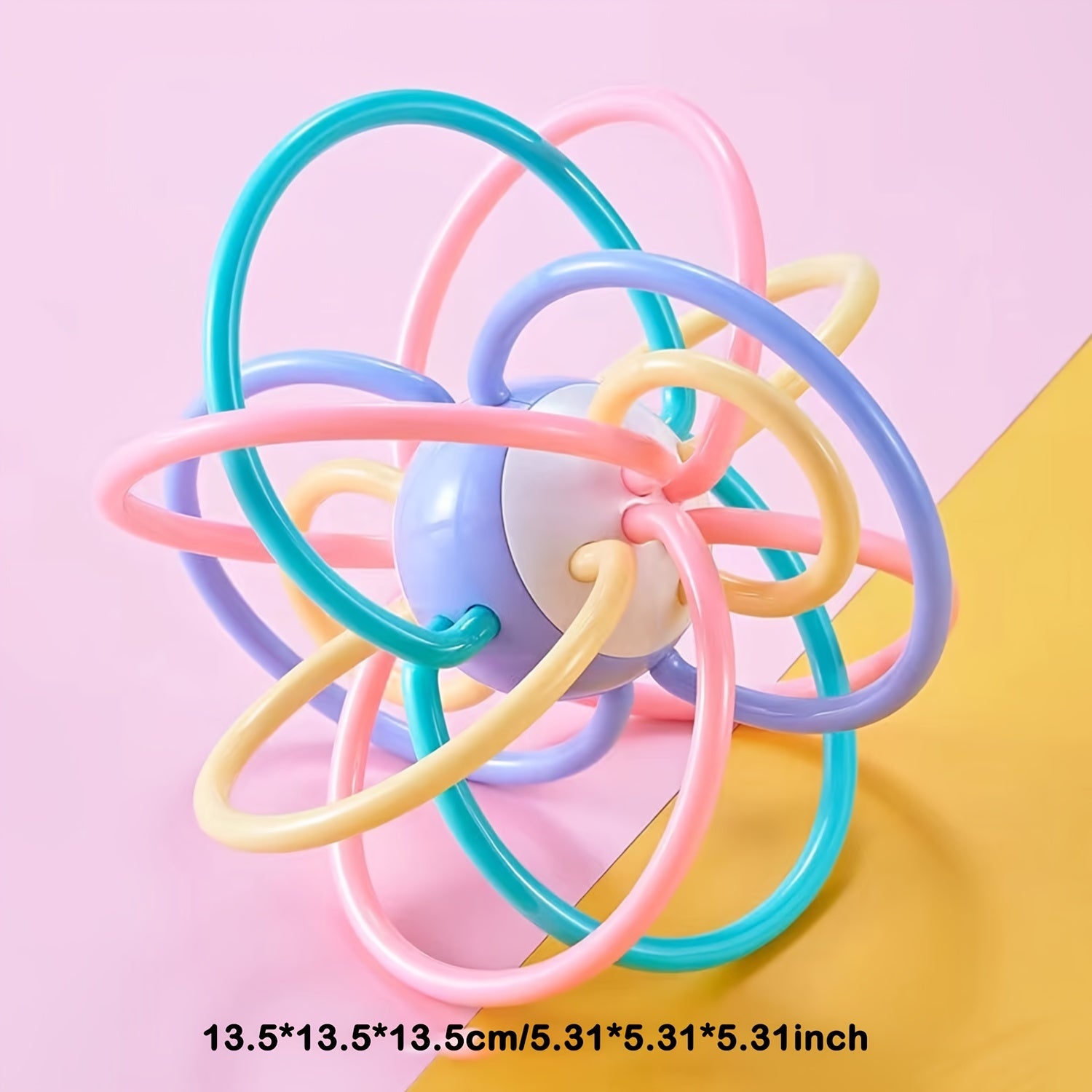 Baby Sensory Teether & Rattle Toy, Perfect Infant Gift