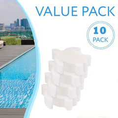 10pcs Absorbing Sponges Remove Scum & Mucus from Pools & Spas