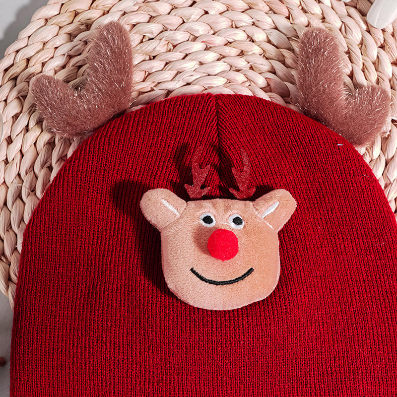Christmas Deer Woolen Hat Unisex Year Presents Christmas Gift For Her
