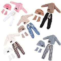 5pcs Doll Sweater Clothing Set for 12 Inch Dolls