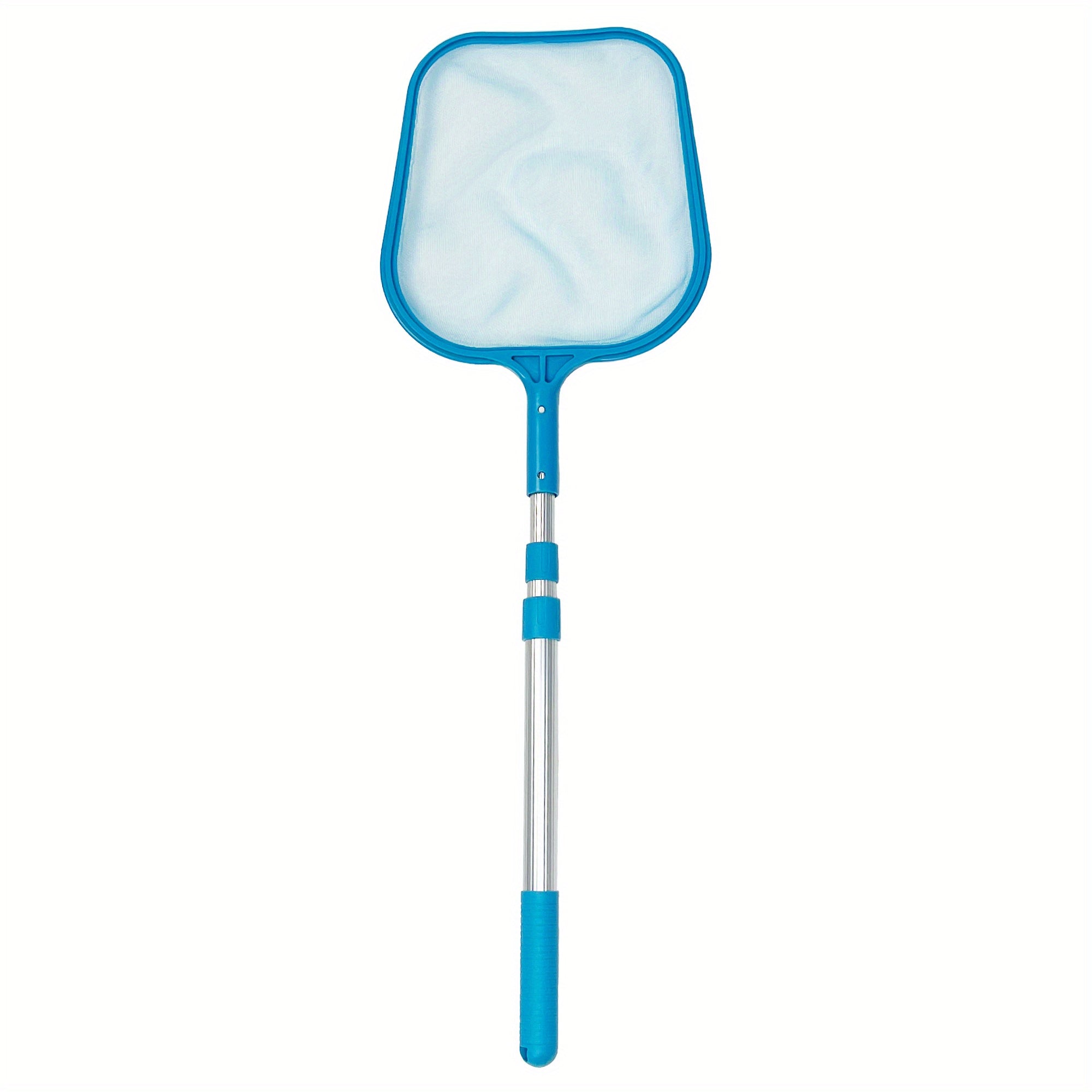 Leaf Skimmer w/ Telescopic Pole 3X14 Extends to Professional Cleaning Pool Rakes