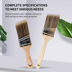 5pcs Paint Brush Set for Walls Trim Cabinets Doors Fences Decks Arts Crafts