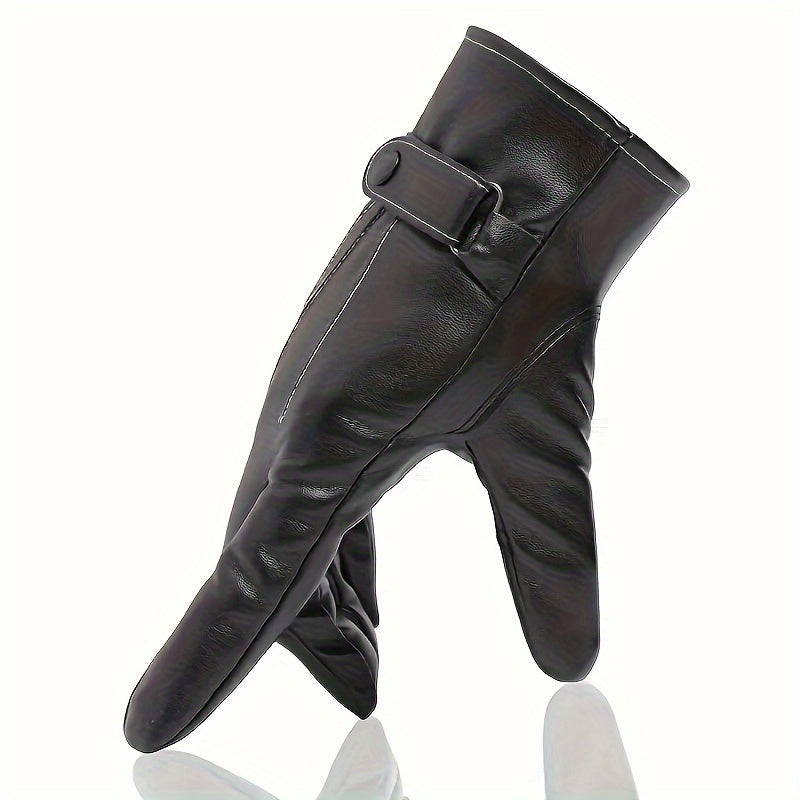 Outdoor Sports Waterproof PU Leather Gloves
