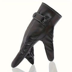 Outdoor Sports Waterproof PU Leather Gloves