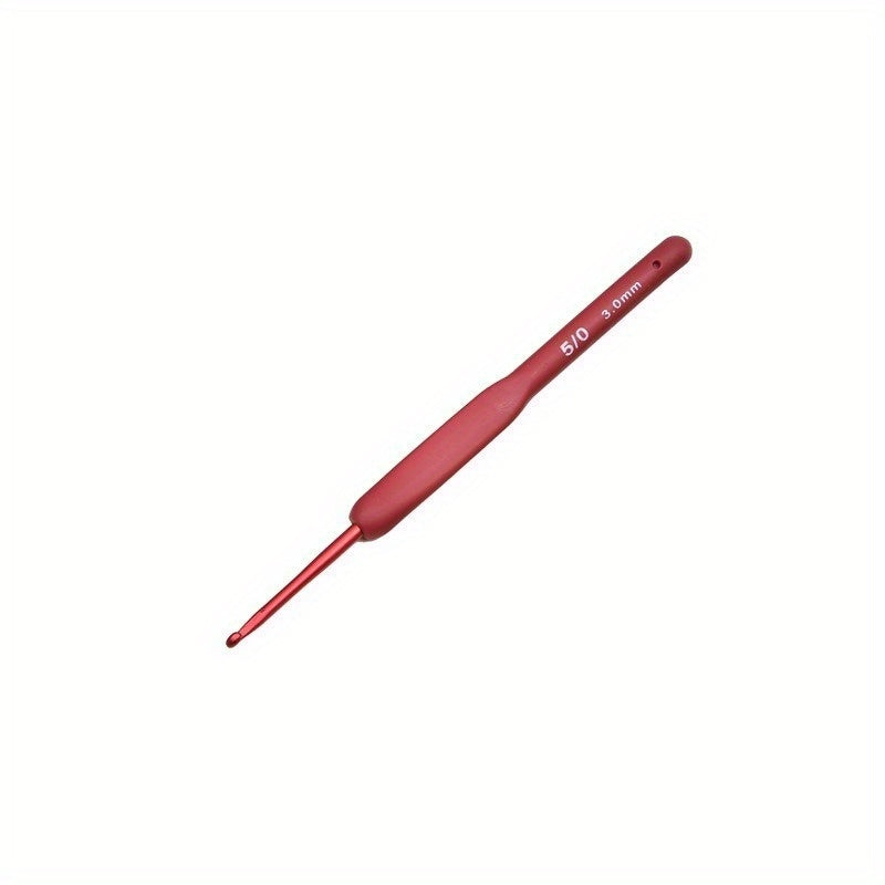 High Coloured Handle Crochet Hook For Arthritic Hands With Stitch Markers