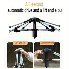 Durable 2 in 1 Canopy and Tent - Waterproof and Portable - Fits 3-8 Persons