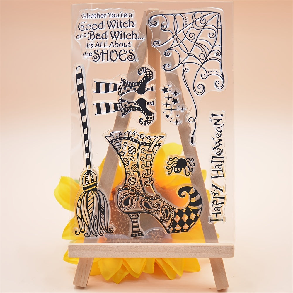 Halloween Party Silicone Stamps - Spooky Decorations for Crafts