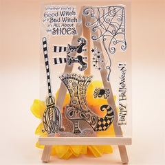 Halloween Party Silicone Stamps - Spooky Decorations for Crafts