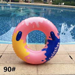 Adult Swimming Ring with Safety Handle for Water Fun