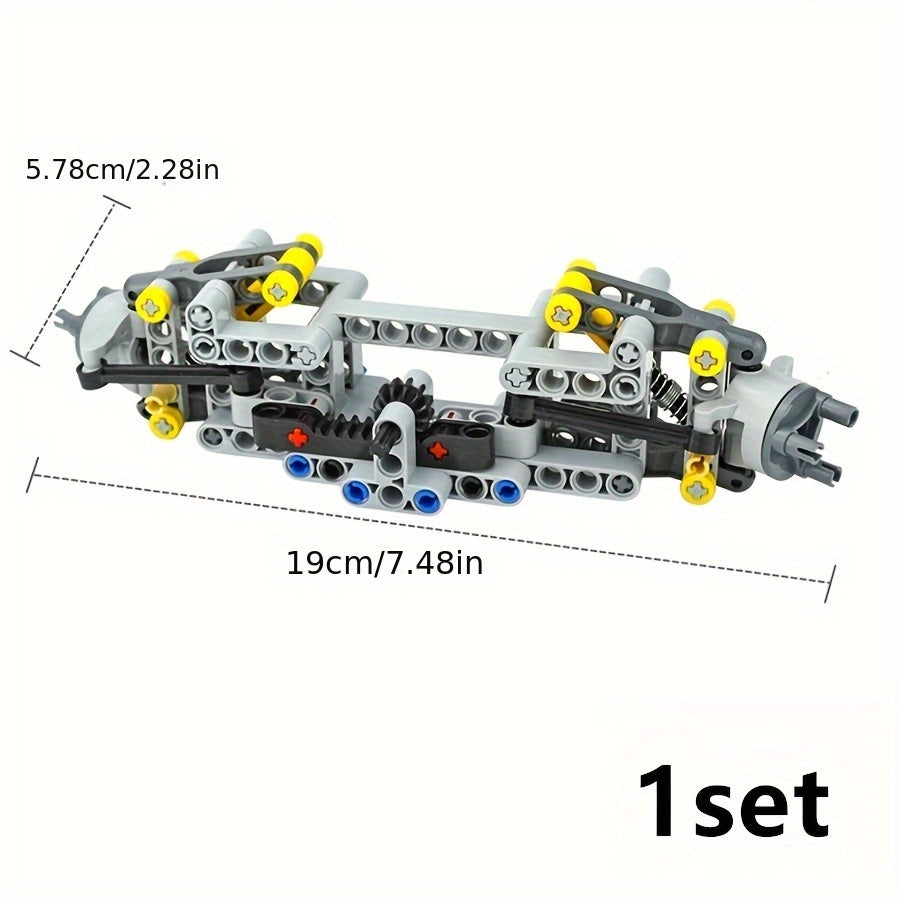 High Tech Gear Wheels Building Blocks Set