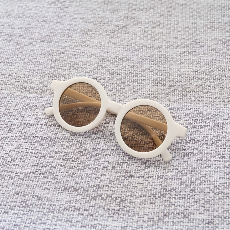 Round Frame UV Protection Girls Sunglasses for Outdoor Activities