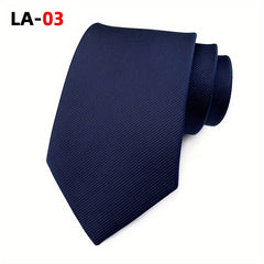 Satin Solid Men's Tie Soft Business Casual For Suit