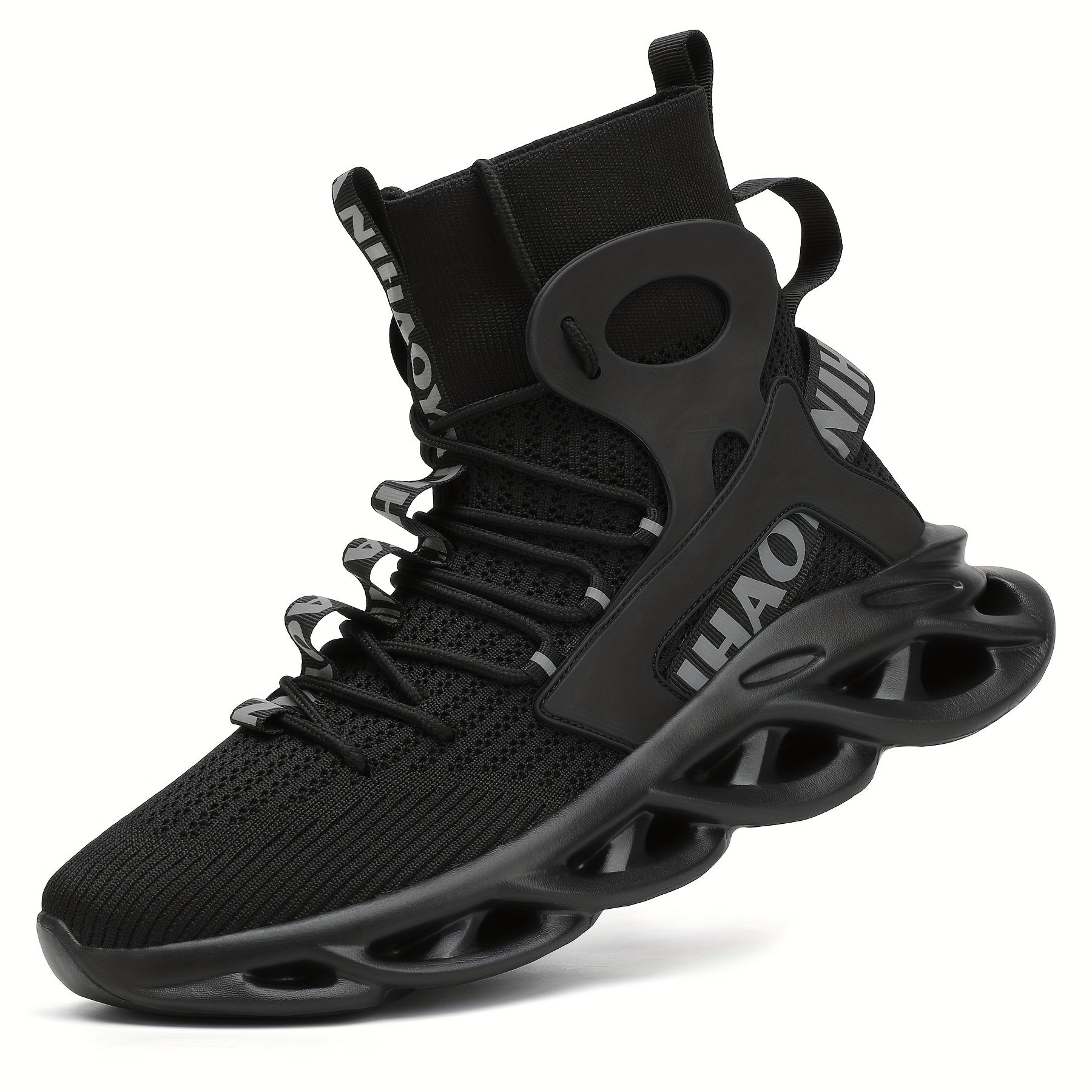 Men's High Top Blade Sneakers For Jogging Tennis Gym