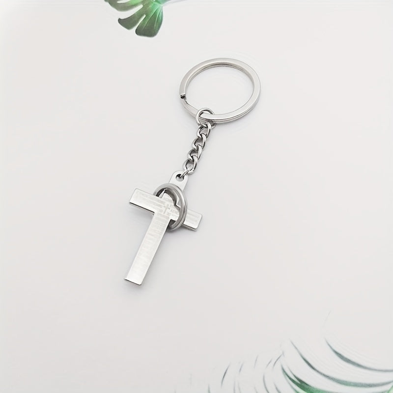 Creative Cross Keychain Alloy Key Chain Bag Purse Backpack Pendant