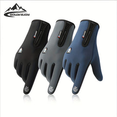Outdoor Windproof Non-slip Gloves Plus Velvet Warm Touch Screen Gloves