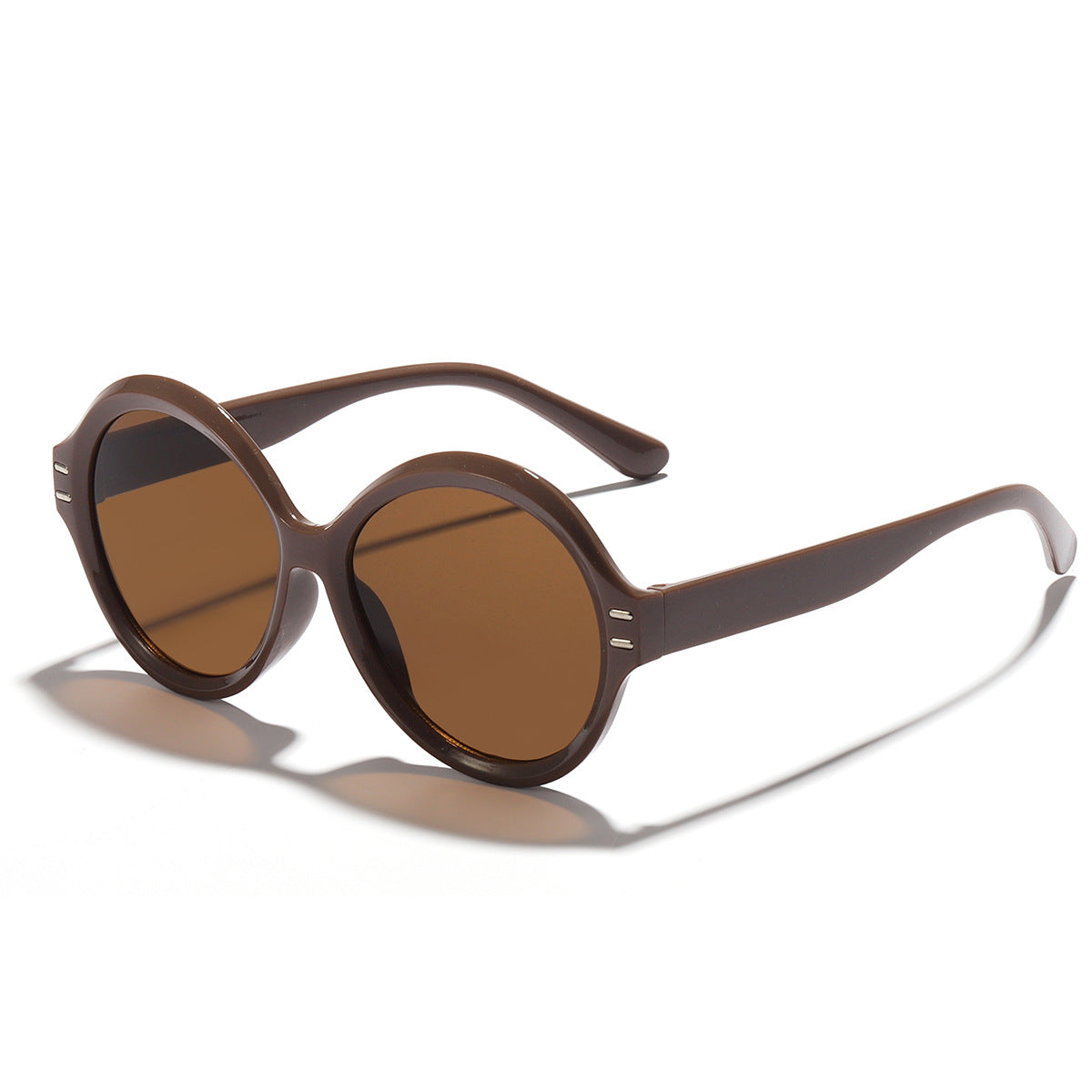 Vintage Oversized Round Sunglasses Women Sun Protection