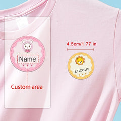 Custom Fabric Labels 48pcs, for Clothes, School, Daycare, Sport