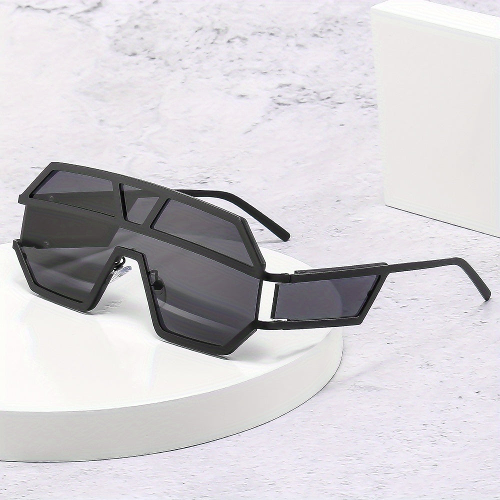 Men's Grid Metal Casual Sunglasses