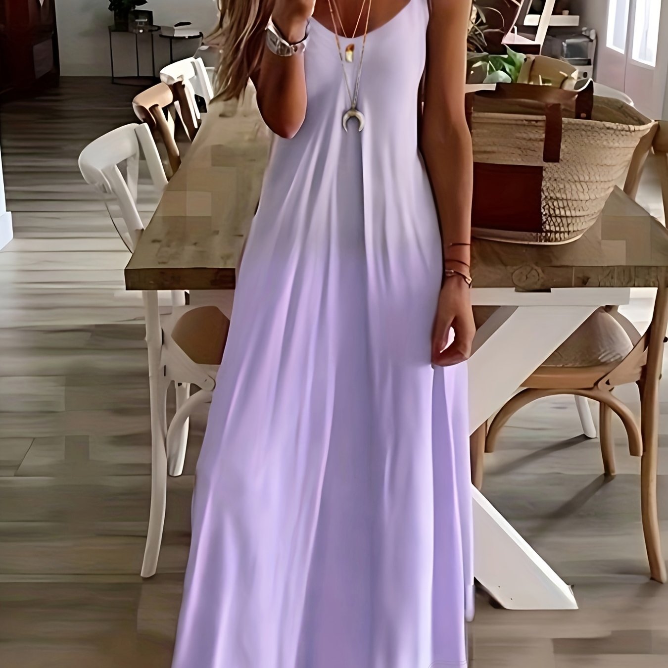 Sleeveless Beach Dress Loose Stylish Summer Trapeze Dress Women's Clothing