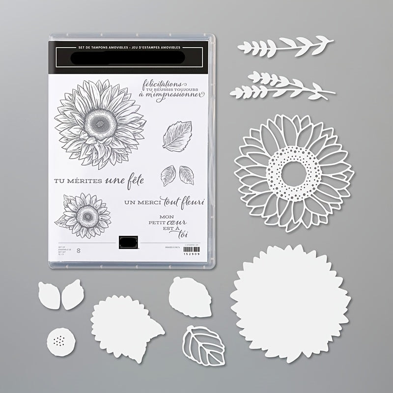 Sunflowers Metal Cutting Dies Or Stamps Sets For Card Decoration
