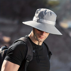 Adult's Sun Protection Fishing Bucket Hat Lightweight Wide Brim Sun Cap