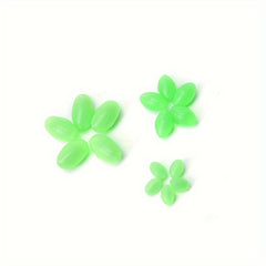 100pcs Luminous Oval Shaped Fishing Beads Soft For Rigs Making