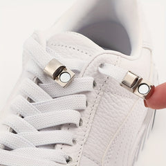Flat Elastic Shoelaces With Clip Buckles for Sneakers