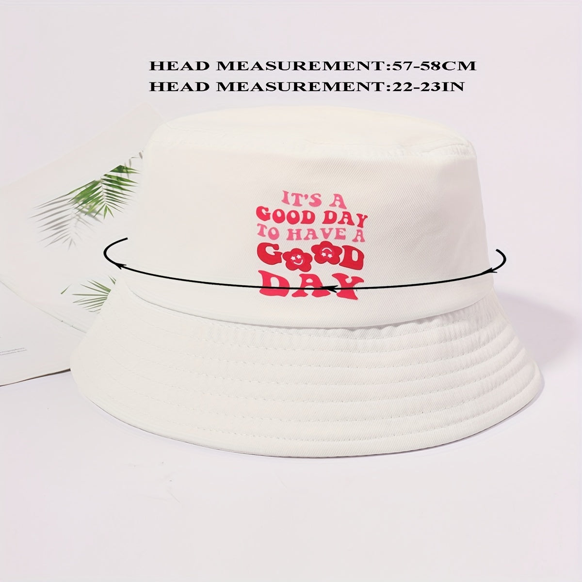 GOOD Print Bucket Hat Casual Fisherman Cap Basin Hat For Women Men